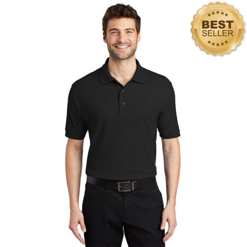 Adult Silk Touch Blend Polo - Medium = 4, Large = 6, X-Large = 2 (BLACK) Thumbnail