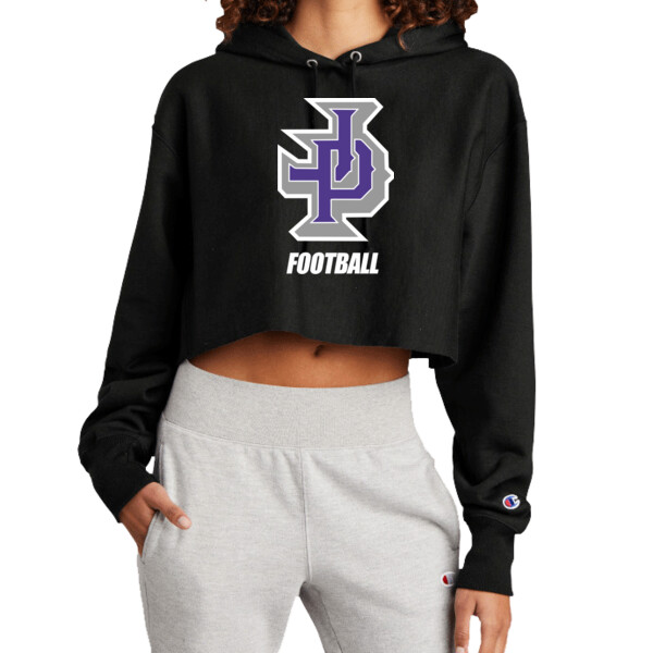 JP Bootball - Premium Cropped Cut Off Hooded Sweatshirt Thumbnail
